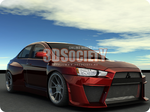 3D модель  Mitsubishi Lancer X 