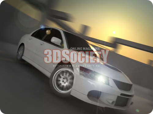 3D модель  Lancer evo 