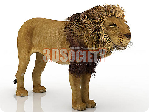 3D модель Лев