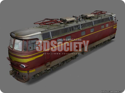 3D модель  Locomotive chs4 072 
