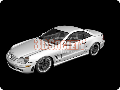 3D модель  Mercedes Benz SL65 AMG 3d 