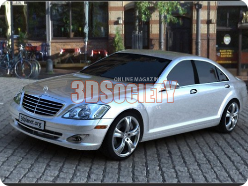 3D модель  Mercedes S55 