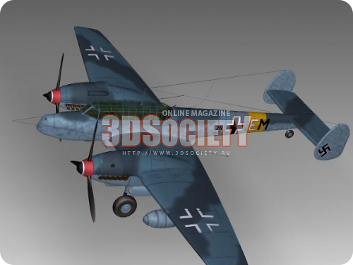 3D модель  Messerschmitt bf110 G2 