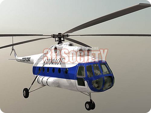 3D модель Вертолет МИ-8