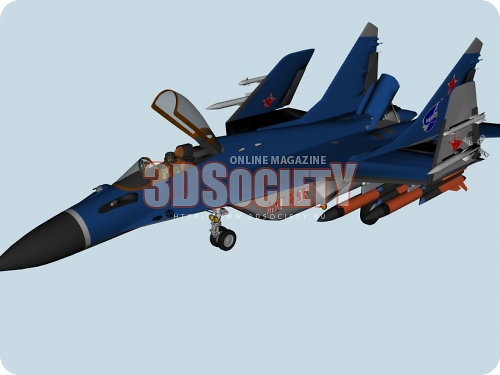 3D модель  MiG29K Fulcrum D 