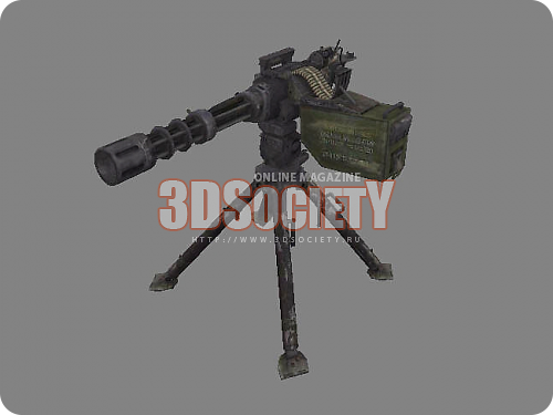 3D модель  MiniGun 