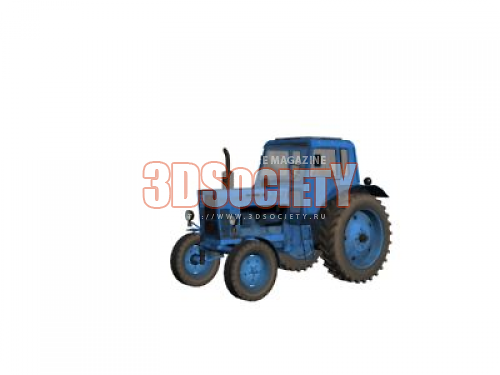 3D модель  трактор МТЗ80 
