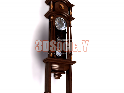 3D модель  настенные часы 