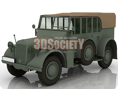 3D модель Немецкий Horch