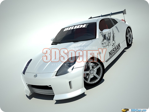 3D модель nissan z350