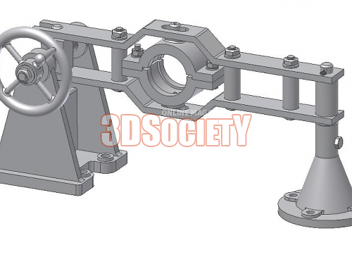 3D модель  отводка 