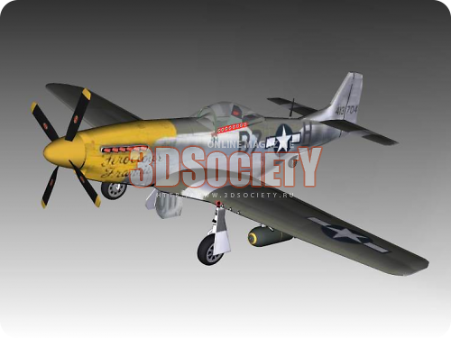 3D модель  P51D Mustang 