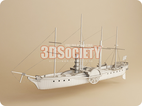 3D модель пароход great estern