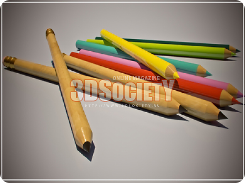 3D модель  pencil 