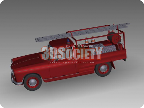 3D модель  Peugeot 404 Fireaction 