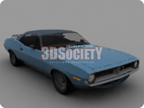 3D модель  Plymouth Cuda 1970 