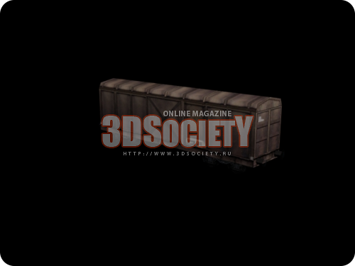 3D модель  поезд 