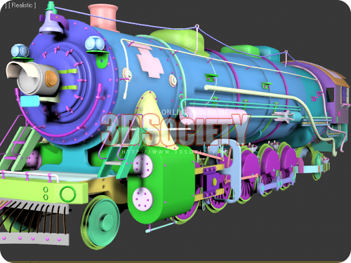 3D модель  поезд 