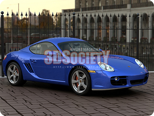 3D модель  PORSCHE CAYMAN S 