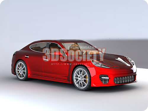 3D модель Porsche Panamera