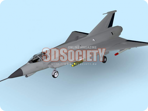 3D модель  Saab J35 Drakken 