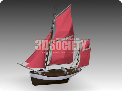 3D модель  SAILBOAT THONIE 