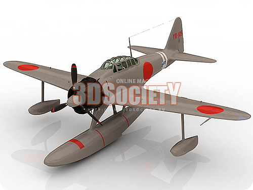 3D модель Самолет A6M2-N