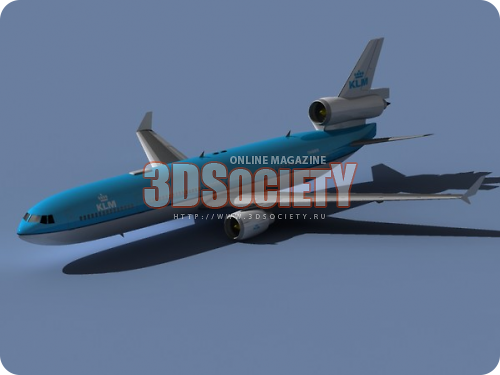 3D модель  самолёт боинг MD-11 