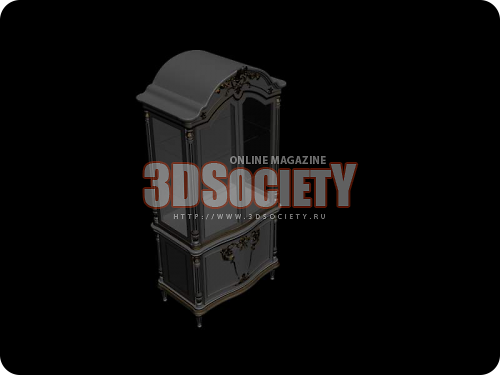 3D модель  сервант 