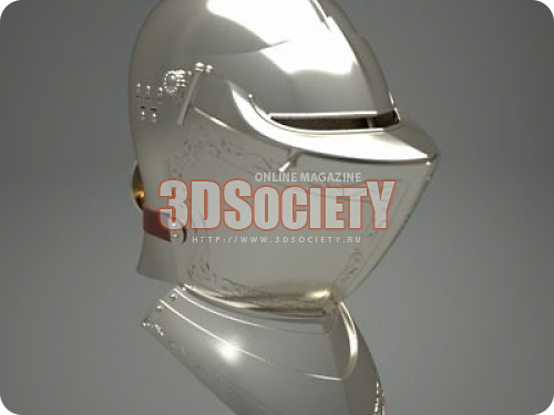 3D модель  Шлем рыцарский 