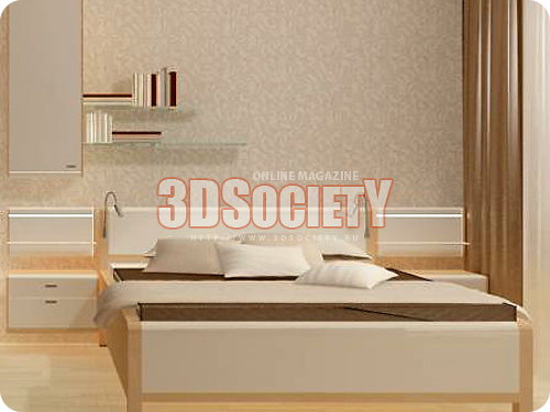 3D модель Спальный гарнитур Driftmeier Amato 