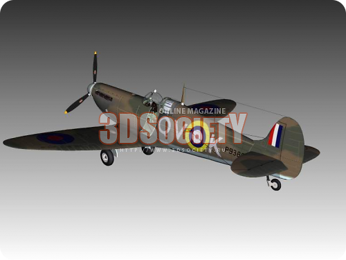 3D модель  Spitfire Mk II 