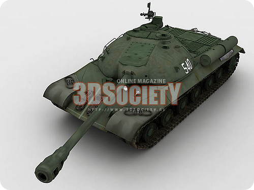 3D модель Танк STALIN JS-3