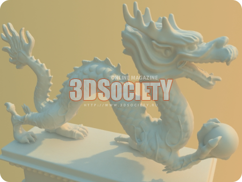 3D модель  Статуэтка "Китайский дракон" 