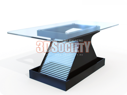 3D модель  стол 