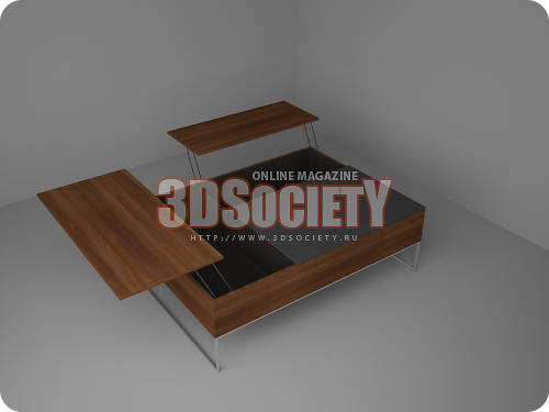 3D модель  столик boconcept 