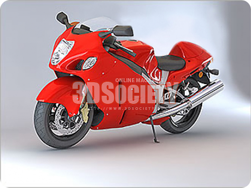 3D модель suzuki hayabusa