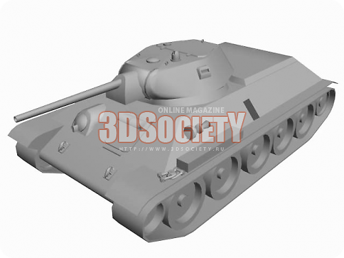 3D модель  T-34 