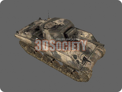 3D модель  танк 