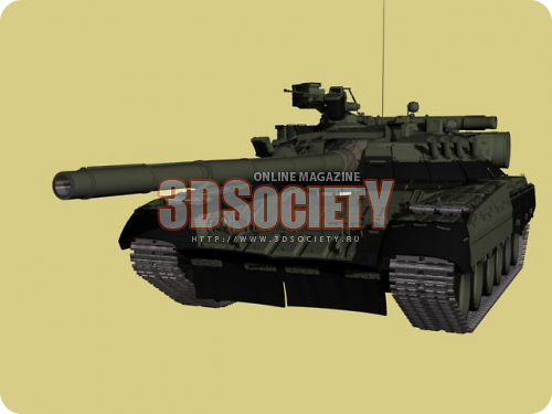 3D модель  Танк Т-80УД 