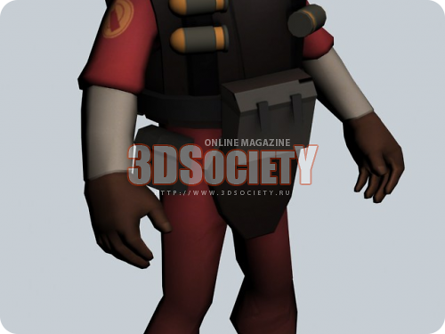 3D модель  team fortress 2 demoman 