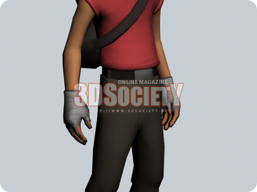 3D модель  team fortress 2 scout 