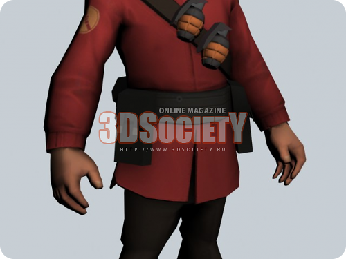 3D модель  team fortress 2 soldier 