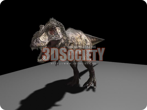 3D модель  Тиранозавр 