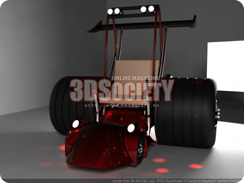 3D модель  Тюнинг инвалидной коляски 