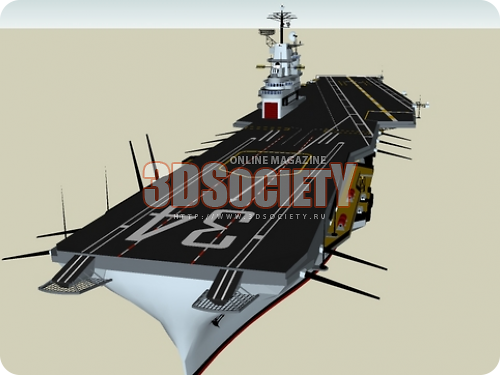 3D модель USS Oriskany