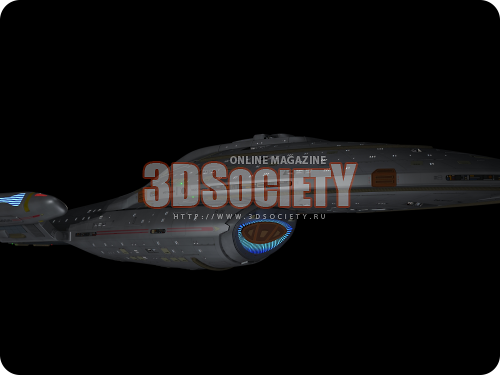 3D модель  USS Voyager NCC-74656 (Звездолёт) 