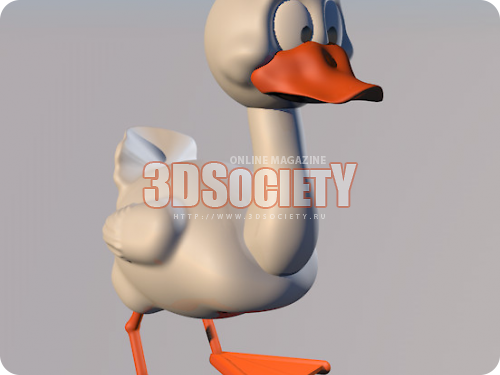 3D модель  Утка 