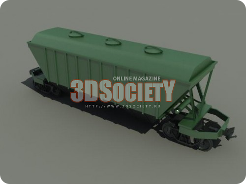 3D модель Вагон Hopper