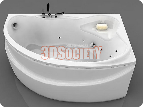 3D модель Ванна Jamaica